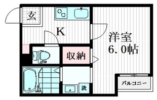 ル・ベリエ一ノ割の物件間取画像